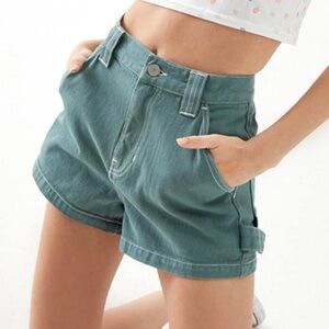 Pacsun Blue Green Teal Carpenter Workwear Shorts Women’s Size 25